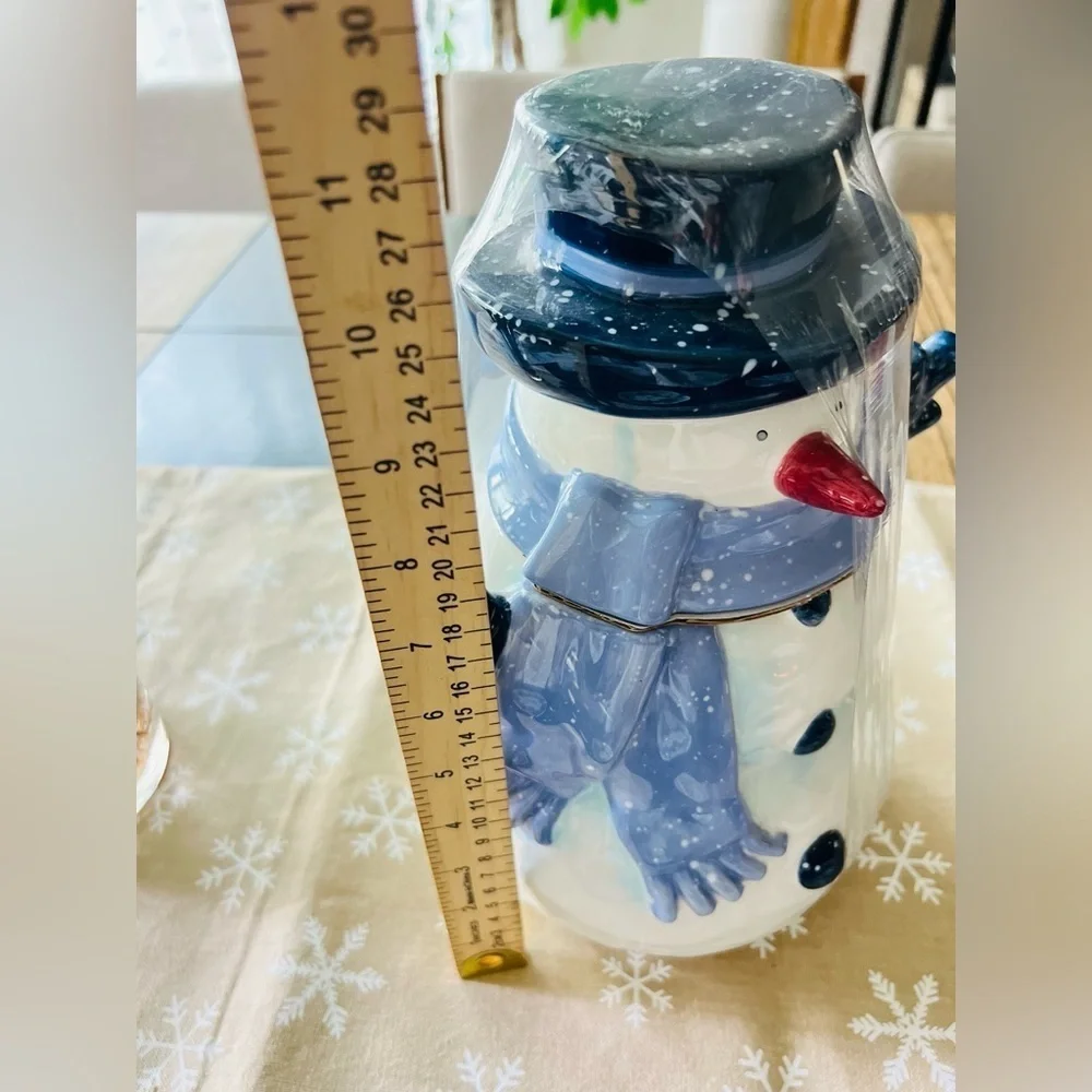 Snowman Cookie Jar Vintage 2001 Home For The Holidays so adorable piece